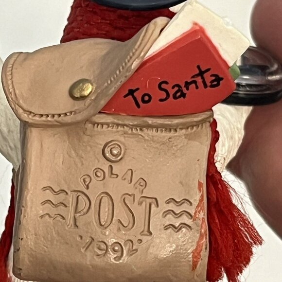 3 Vintage Hallmark Bear Themed Ornaments Trinket Box Polar Bear Mom And Dad - Picture 16 of 16